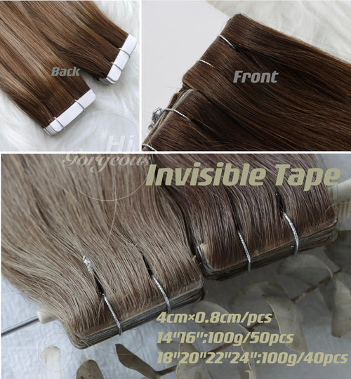 LUXURY INVISIBLE TAPE HAIR 24inch/60cm